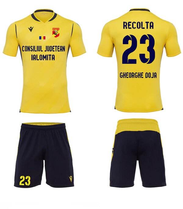 echipament portar negru recolta gheorgheechipament oficial de joc galben recolta gheorghe doja