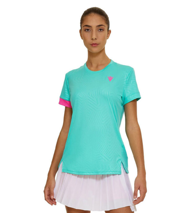 tricou dama padel tenis macron