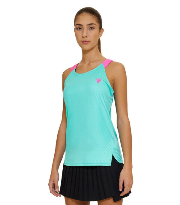 tricou dama padel tenis macron