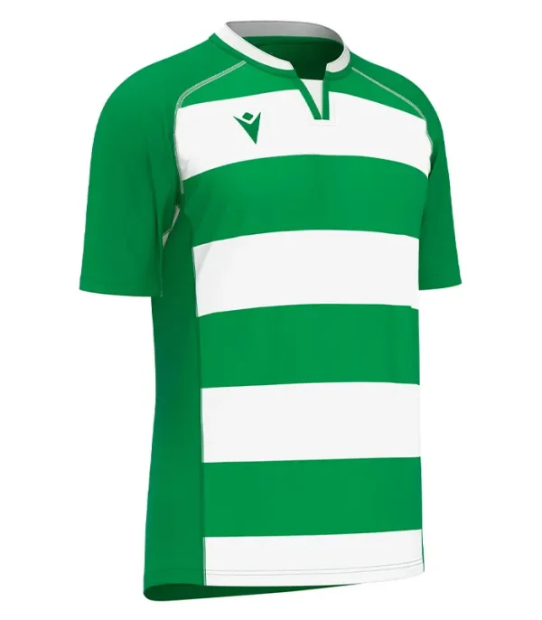 tricou rugby barbati Macron verde alabaster