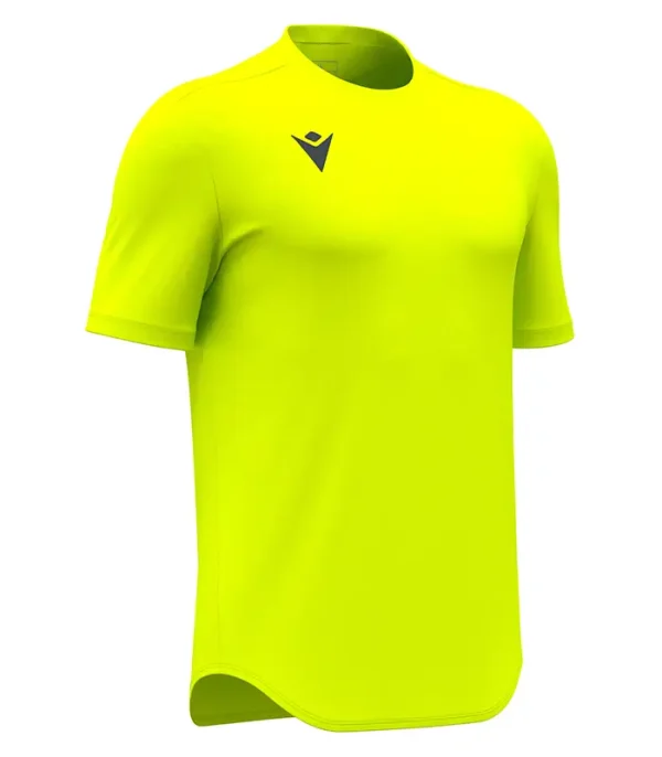 tricou fotbal macron void handbal volei galben neon