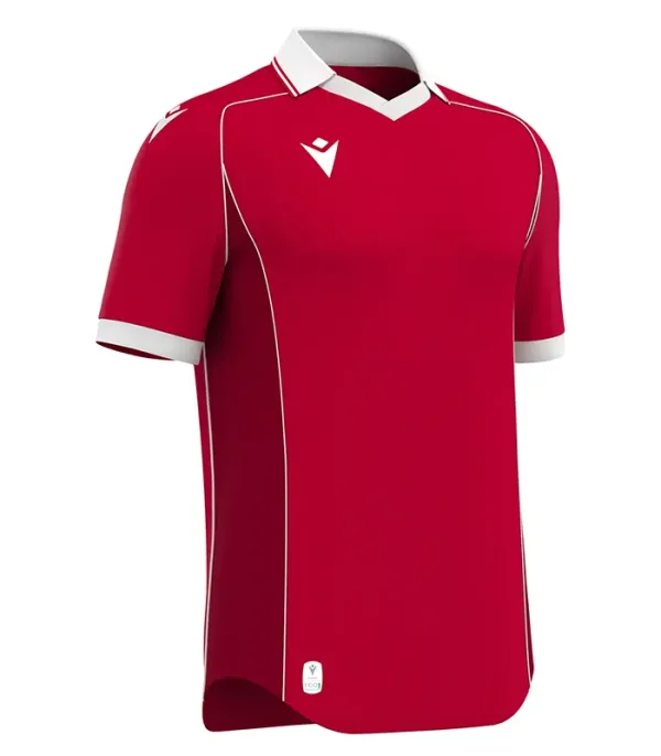 tricou macron fotbal handbal volei warden rosu