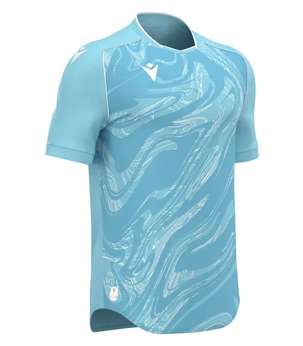 tricou macron fotbal handbal volei celeste